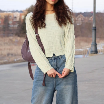 2-Way Shirring Front & Back Shirt