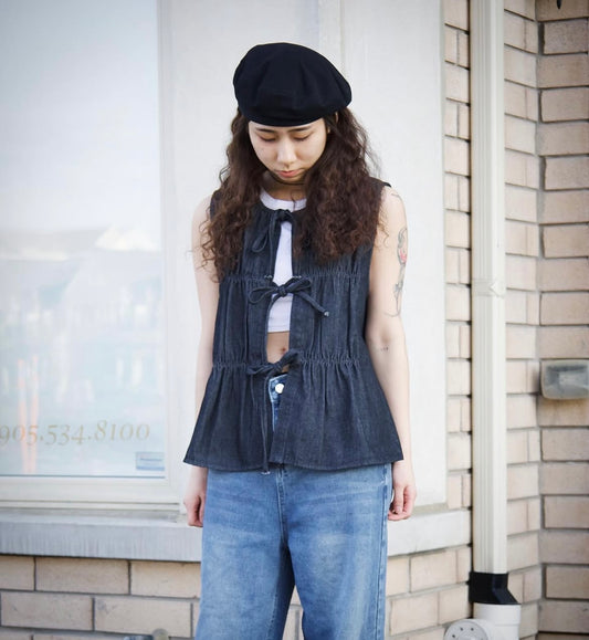 Front-Tie Layering Vest