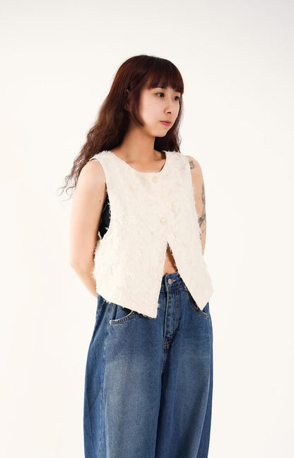 2-Way Shaggy Gilet