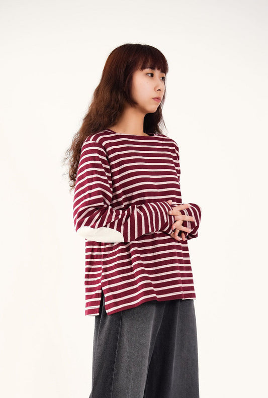 Maroon Stripe Sweater