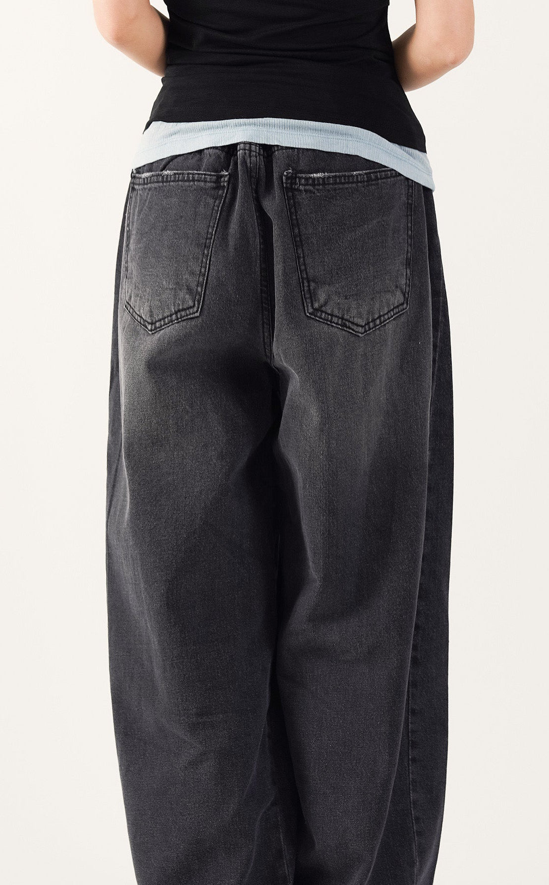 Easygoing Denim Flow Wide Jeans