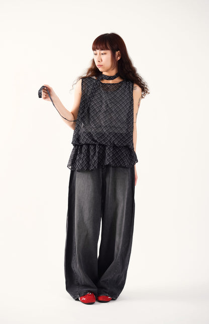 Easygoing Denim Flow Wide Jeans