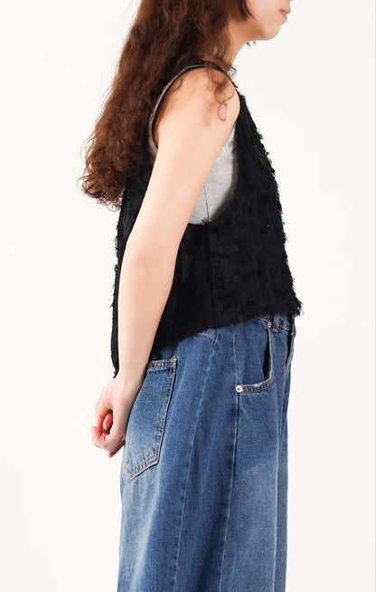 2-Way Shaggy Gilet