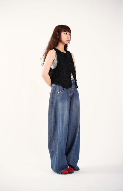 2-Way Shaggy Gilet