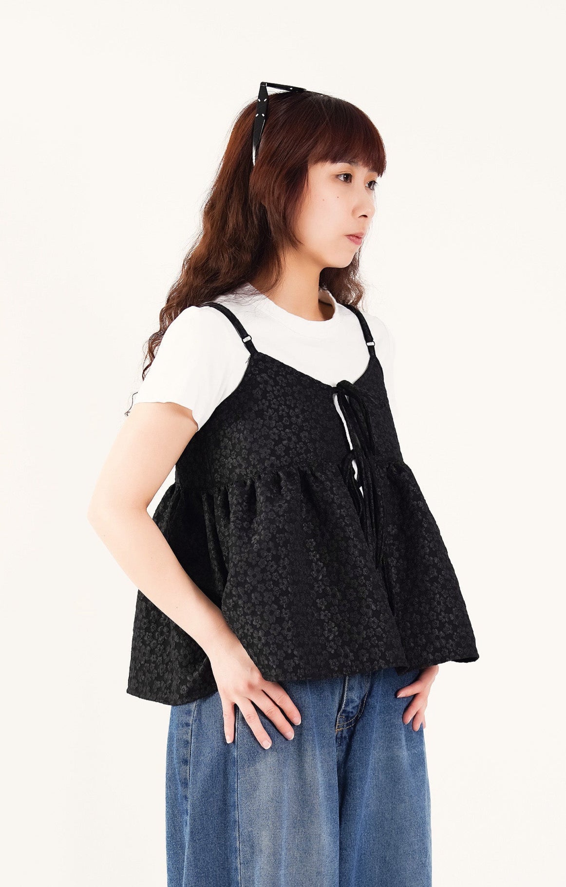 2-Way Floral Bustier Tunic Top