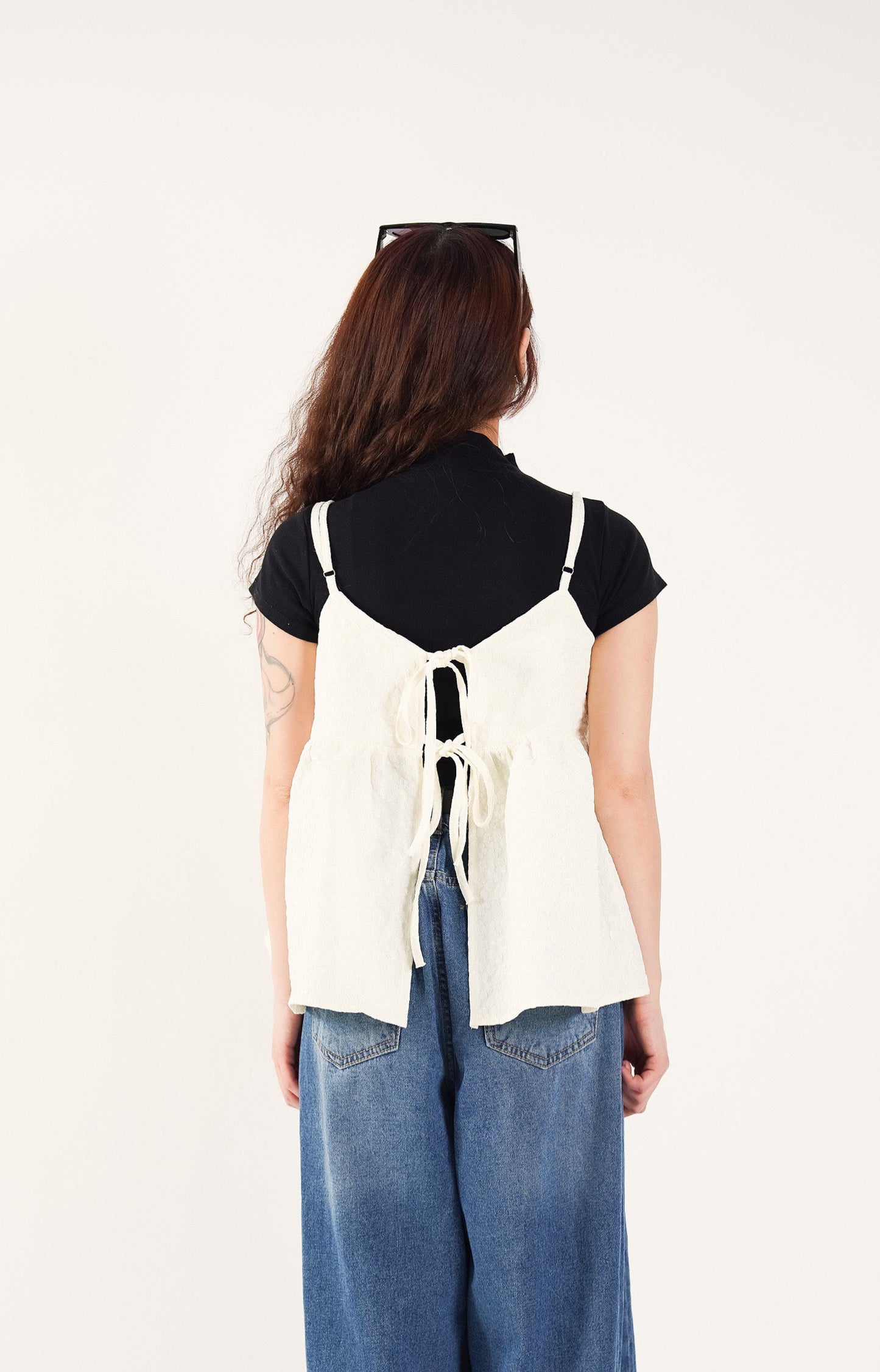 2-Way Floral Bustier Tunic Top