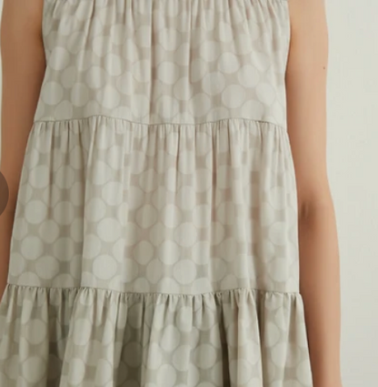 Tiered Polka Dot Cotton Tank