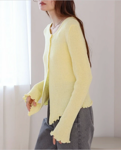 Flared Sleeve Cardigan